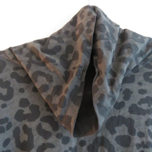 PLANET BY LAUREN G Pima Cotton Leopard Swing Turtle Tee Lagenlook - One Size - Picture 4 of 16